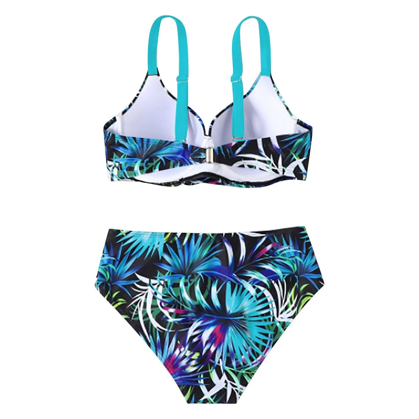 Tummy Control,Swimwear Plus Size Swimwear Plus Size Women Tankini Women'S Botanical Print Sexy Swimsuit Bikini Ropa De Mujer