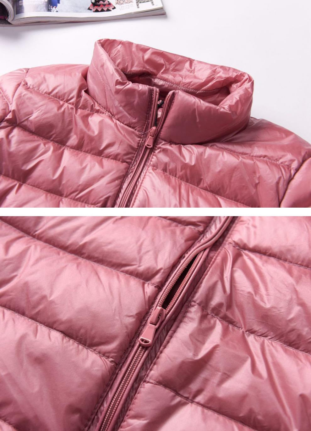 Winter Women Ultralight Thin Down Jacket White Duck Down Jackets Full Sleeve Warm Coat Parka Female Portable Outwear